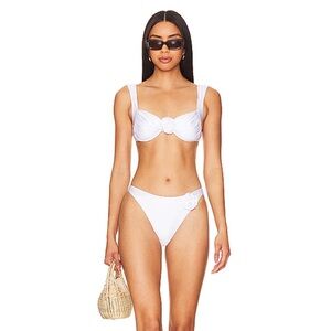 LSPACE Leilani Satin Shine Bitsy Bottoms. Size Small